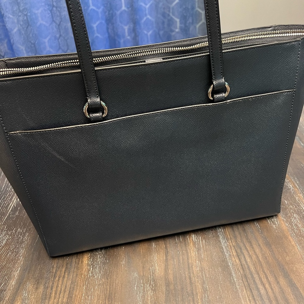 Coach Navy Folio Tote - Picture 2 of 12